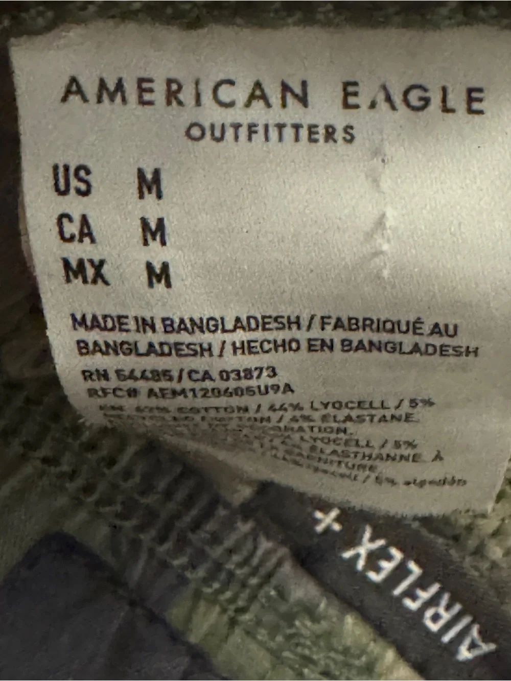 American Eagle Outfitters camouflage cargo